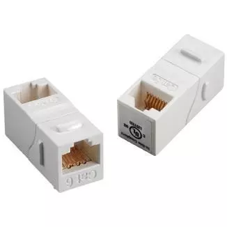 Category 6 - 90° UTP Feed-Through Straight Keystone Type Coupler